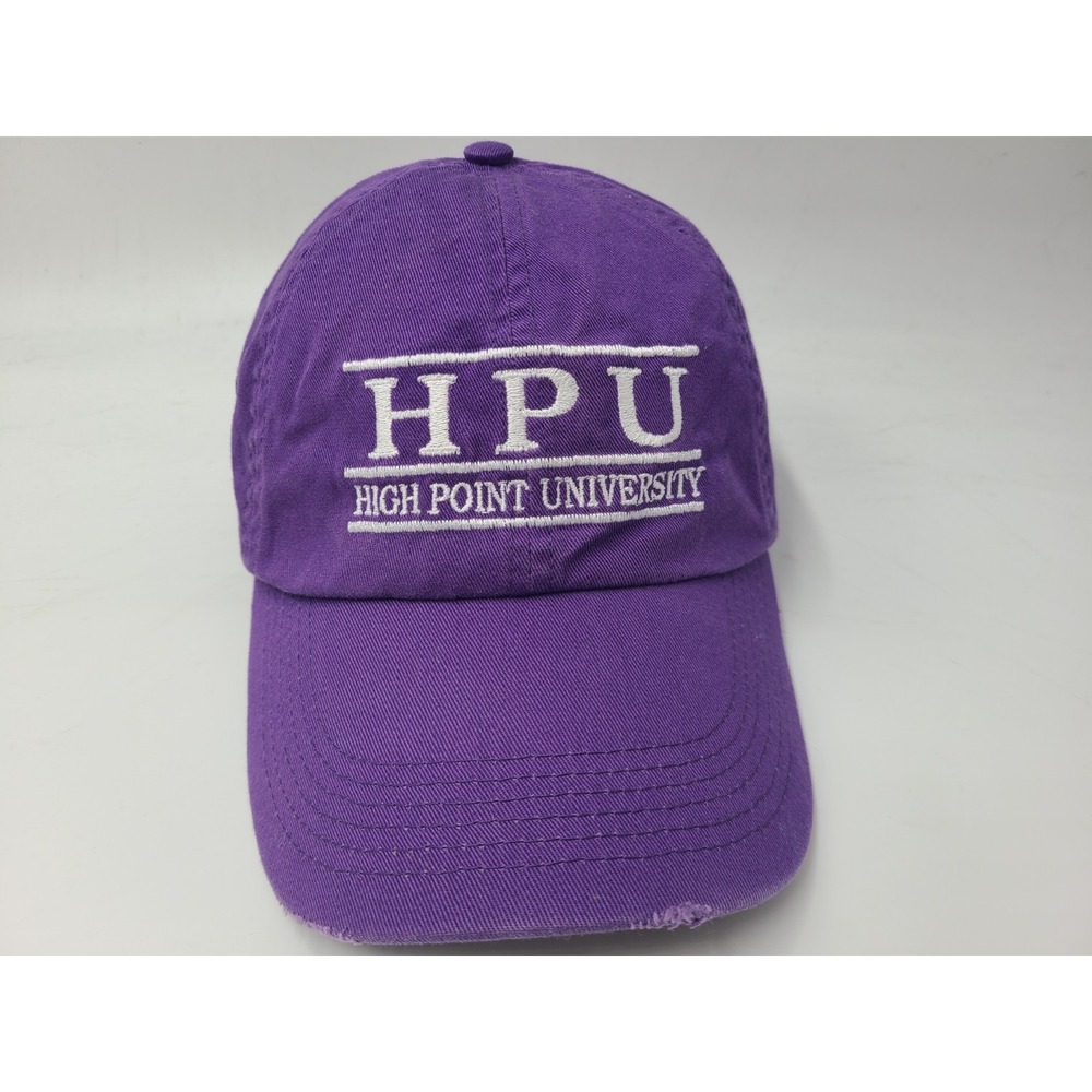High Point‎ University Panthers Split Bar Distressed Strapback Hat Cap HPU NCAA